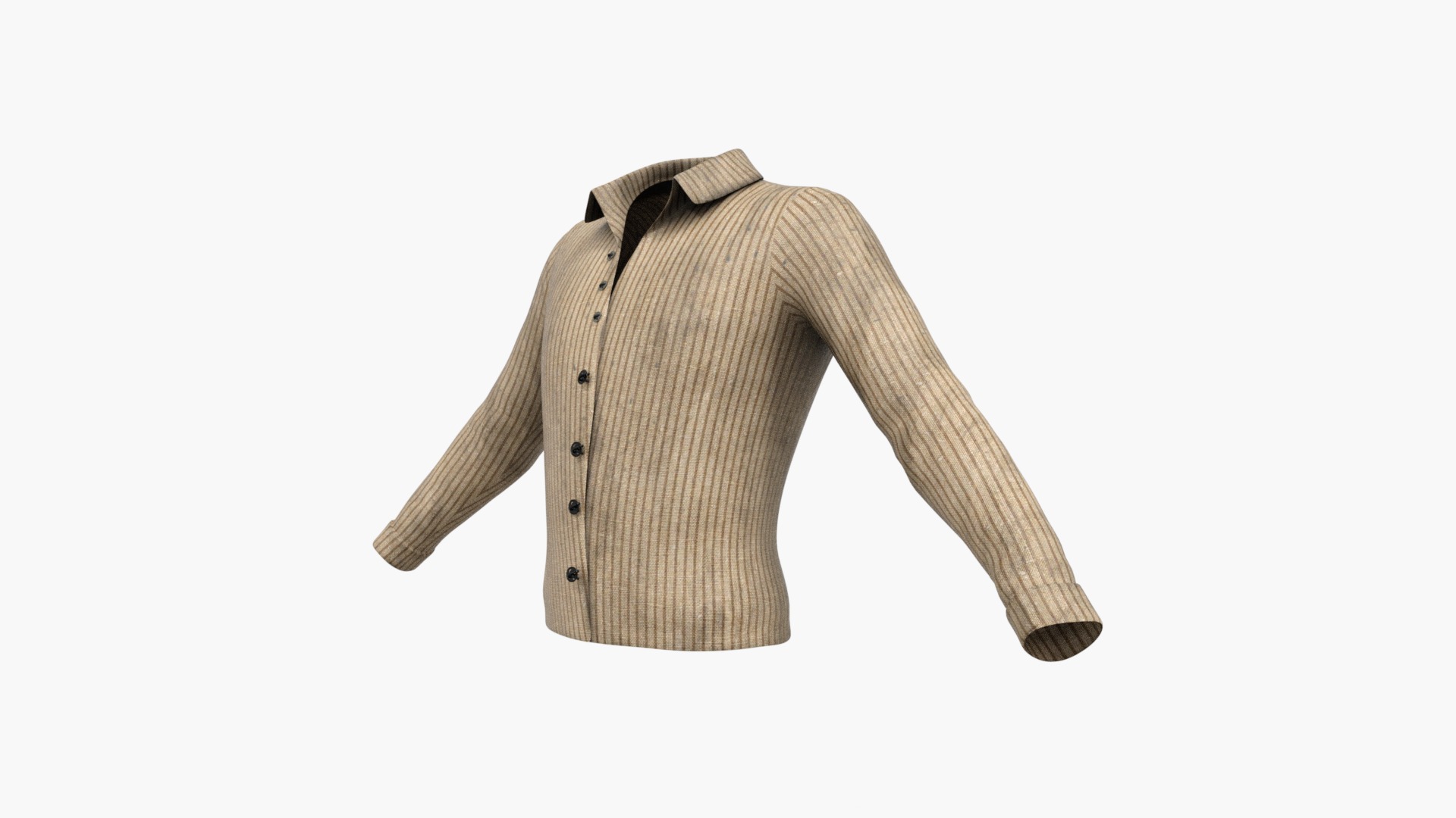 Wild West Sunset Rider Cowboy Low-poly 3D model_13