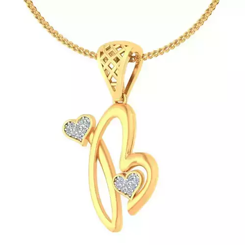 Heart Pendant Render 3dm STL OBJ FBX Details