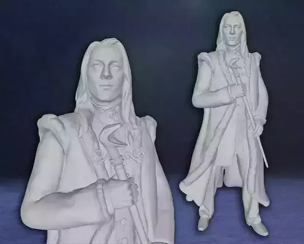 Lucius Malfoy Harry Potter Figure Custom 3D Print Model
