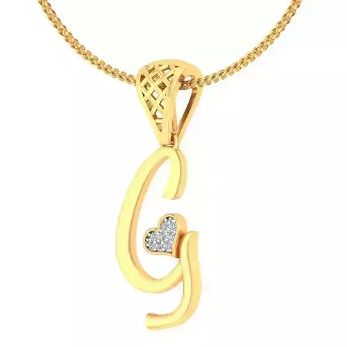 Heart Pendant Render 3dm STL OBJ FBX Details