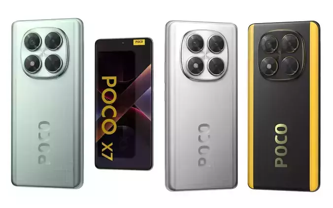 Xiaomi Poco X7 All Colors 3D model