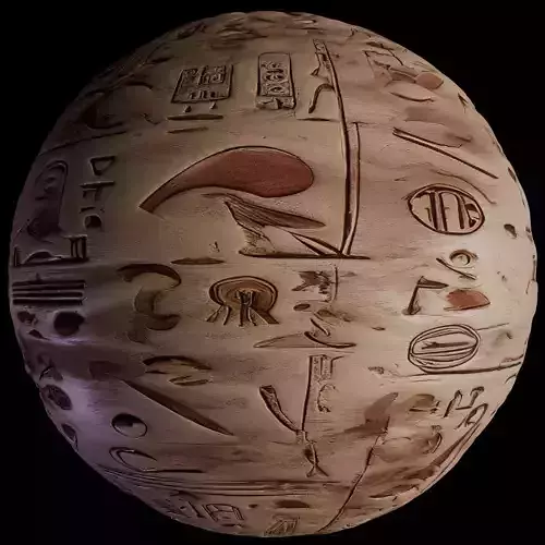 Ancient Egypt Hieroglyphs - VOL 3 - 7 Seamless PBR 