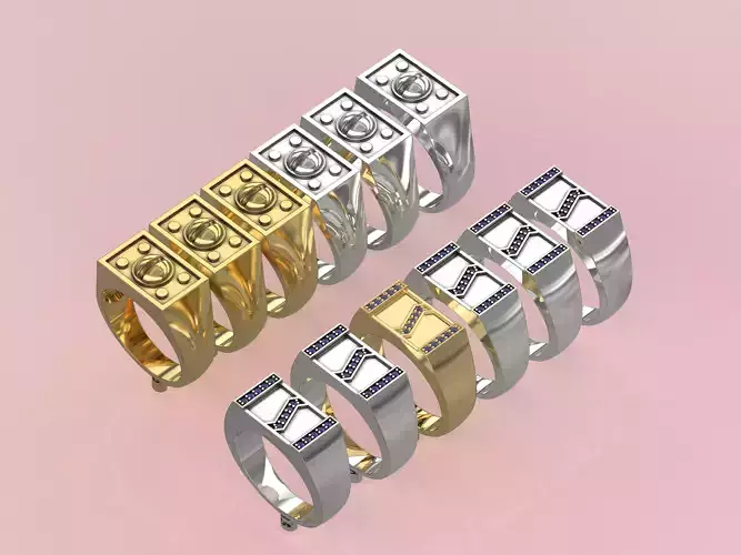 set of sizes exclusive screw ring 