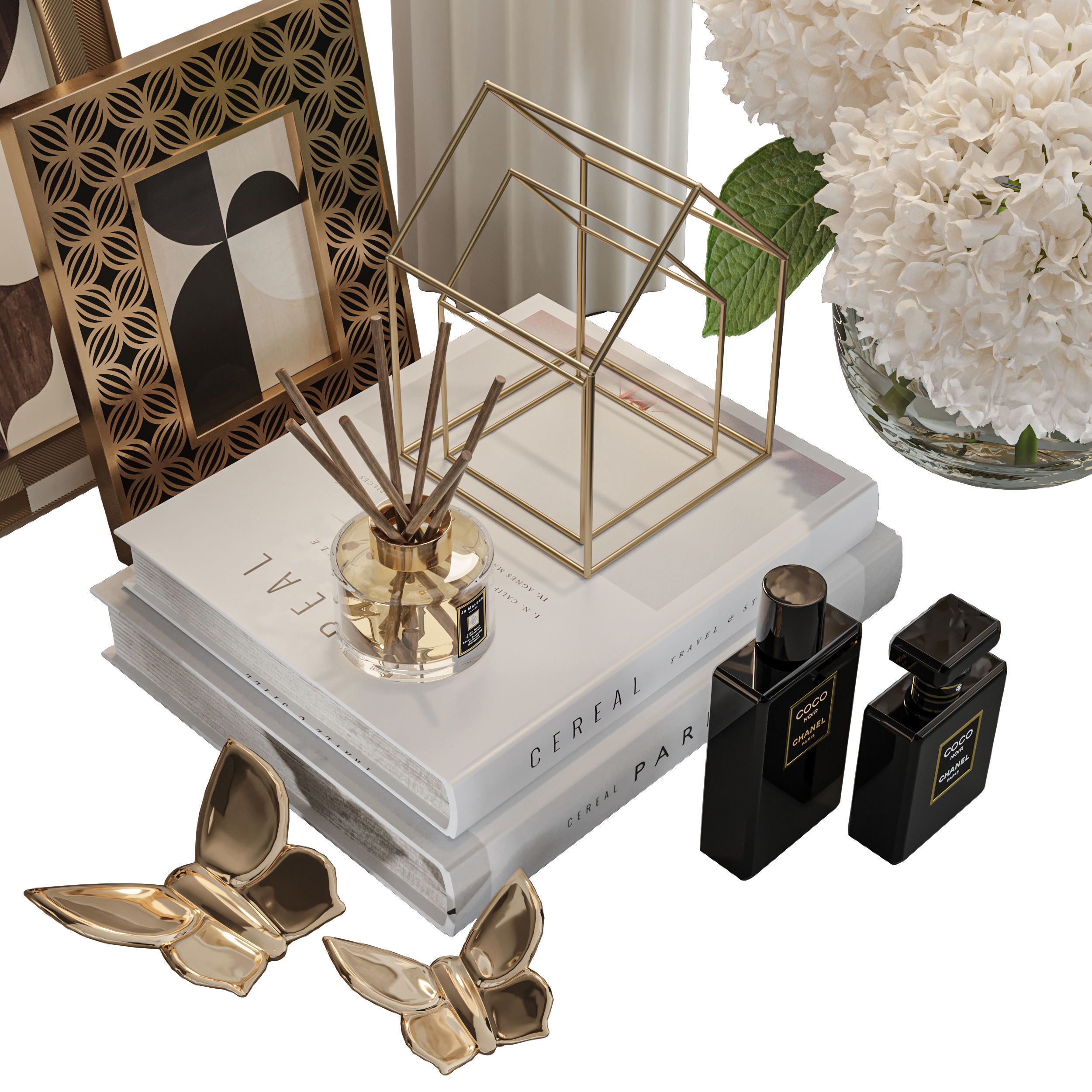 Decorative Set 50 3D model_3