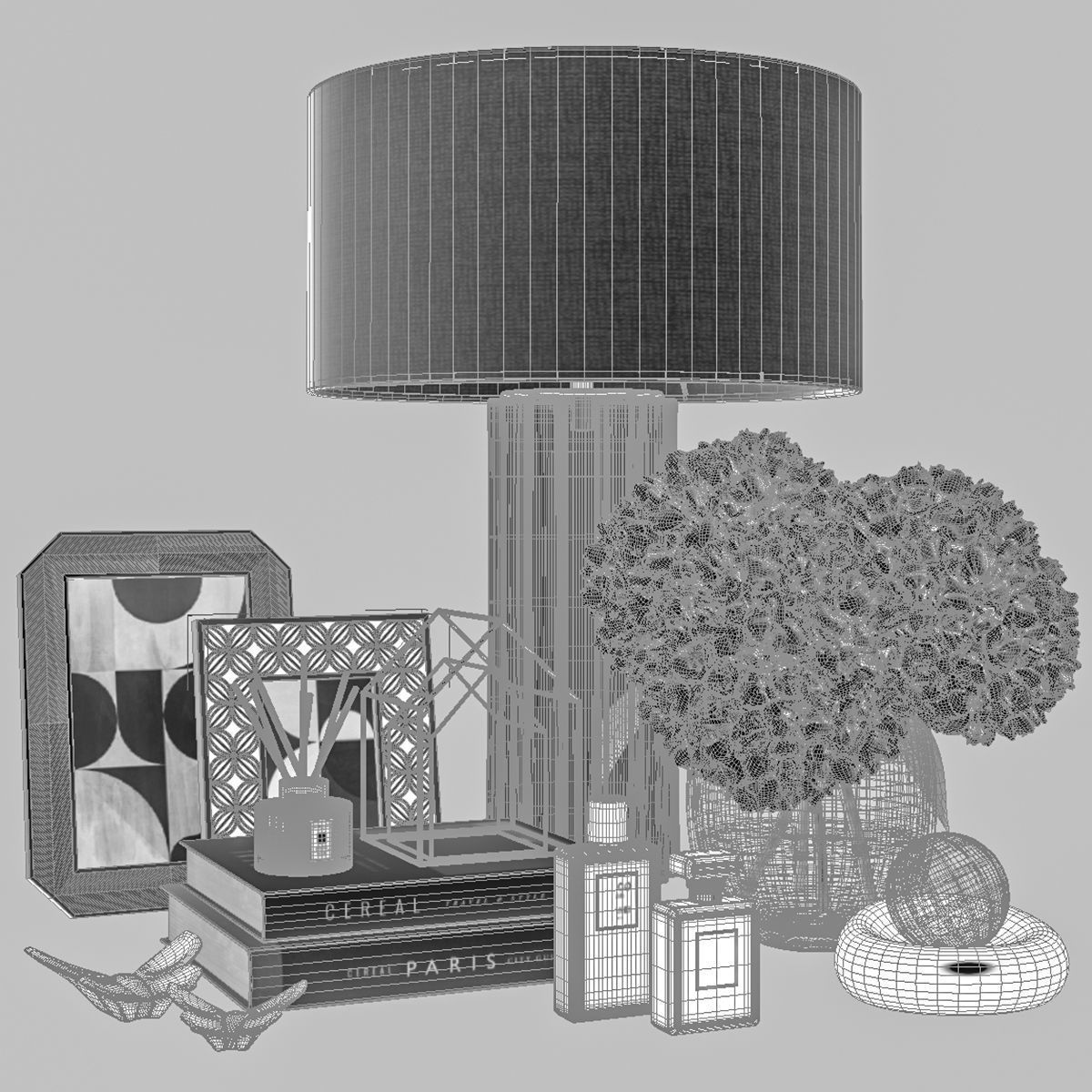 Decorative Set 50 3D model_4