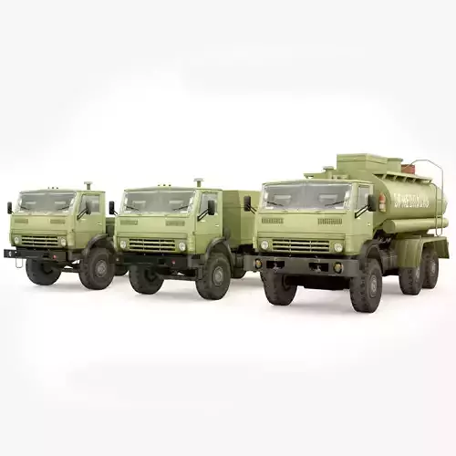 Kamaz 5350 lowpoly collection