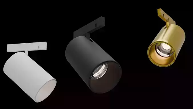 Track Spot Light SET 3D model