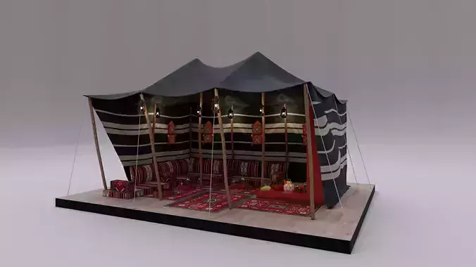 traditional Arab tent 3D model