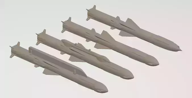 BRAHMOS SUPERSONIC CRUISE MISSILE 1-72 SCALE MODEL 3D print model