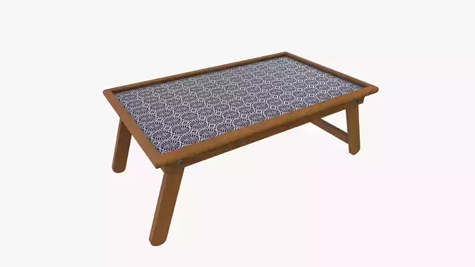 Tray Table Low-poly 3D model
