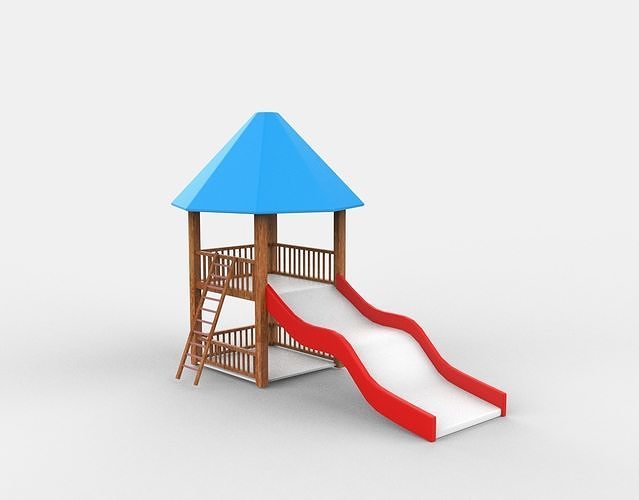 Playground Slide  3D model 4