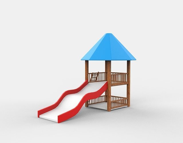 Playground Slide  3D model 5