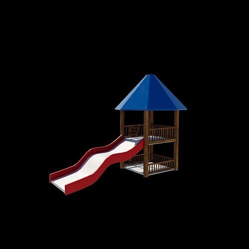 Playground Slide  3D model 6