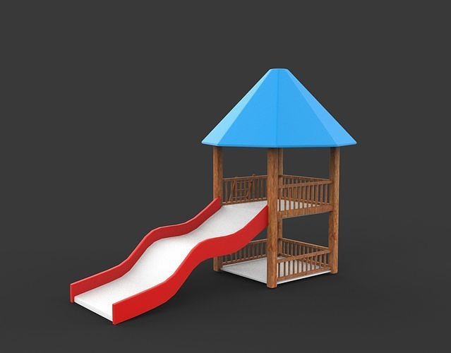 Playground Slide  3D model 2