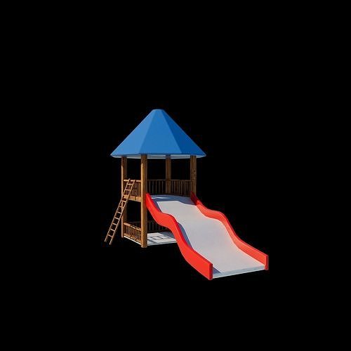 Playground Slide  3D model 7