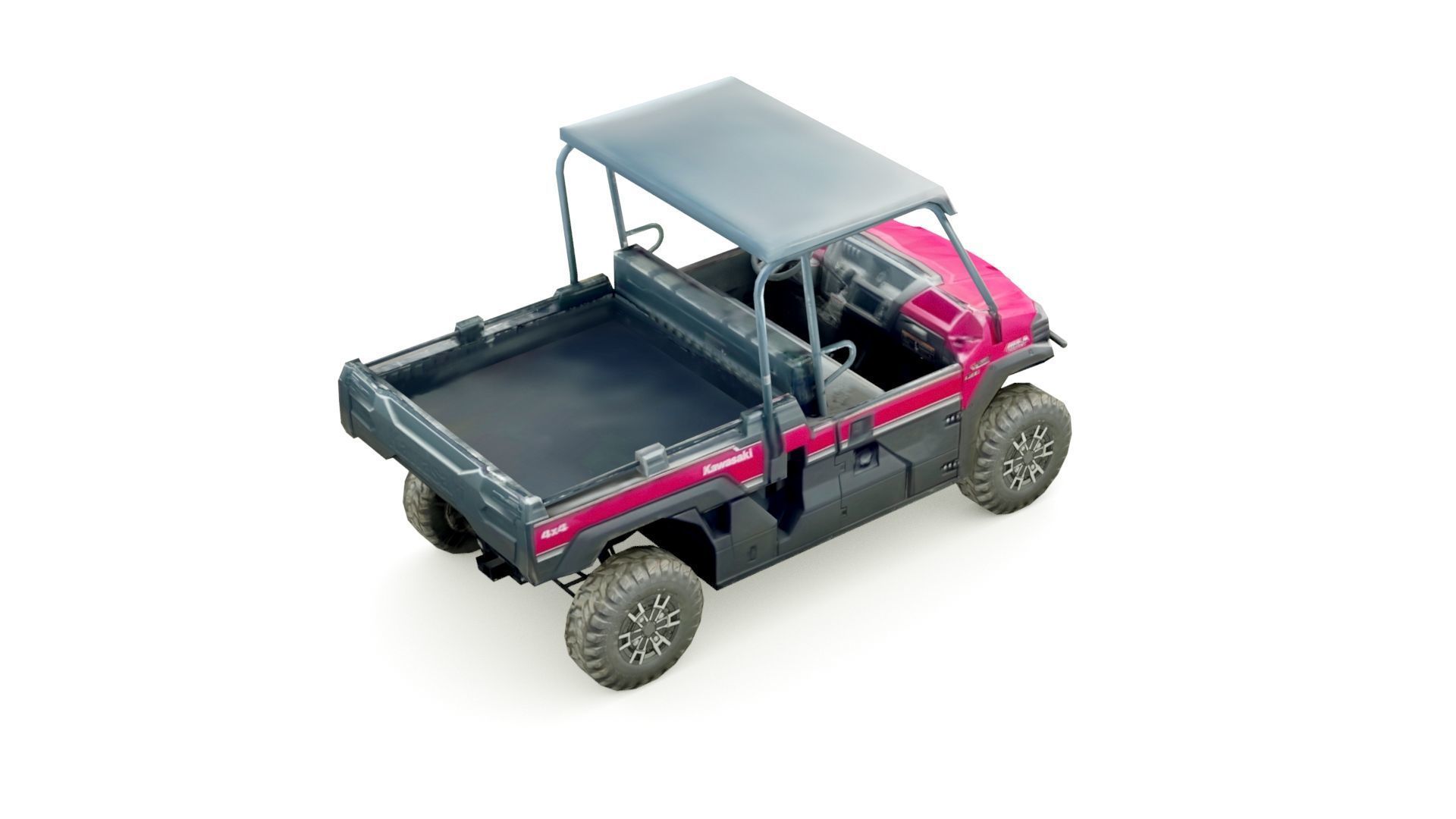 2022 Kawasaki Mule PRO-FX Low-poly 3D model_3