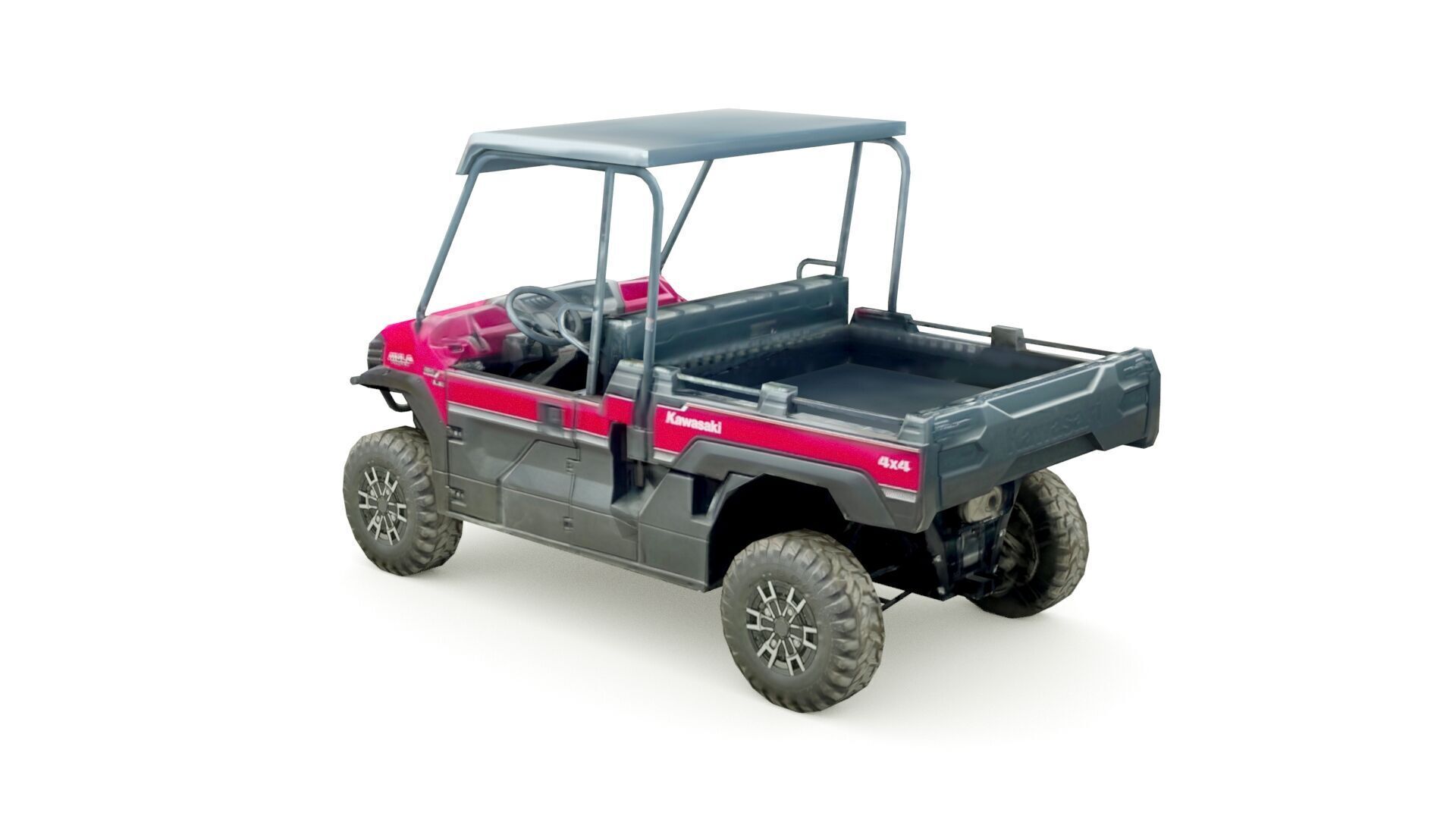 2022 Kawasaki Mule PRO-FX Low-poly 3D model_1