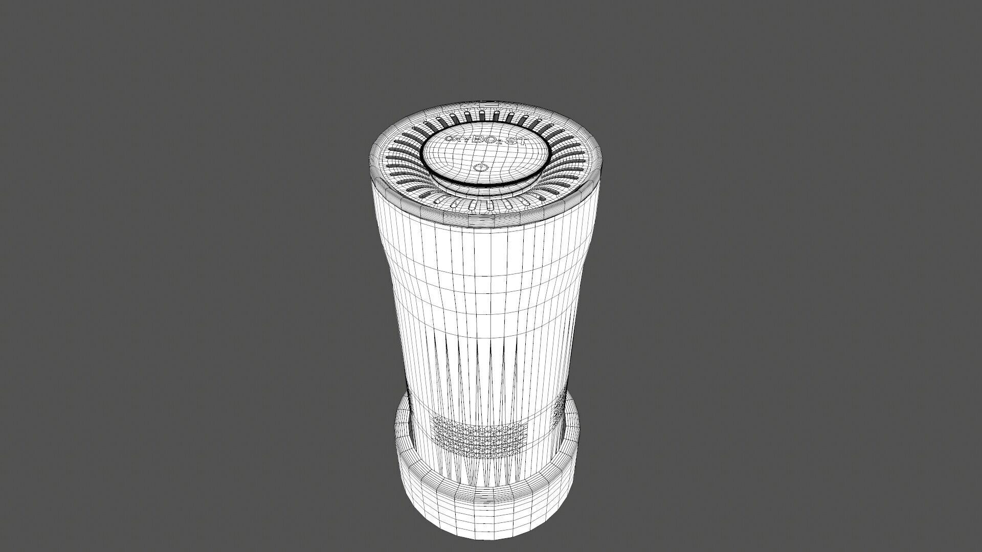 Air Purifier Low-poly 3D model_7