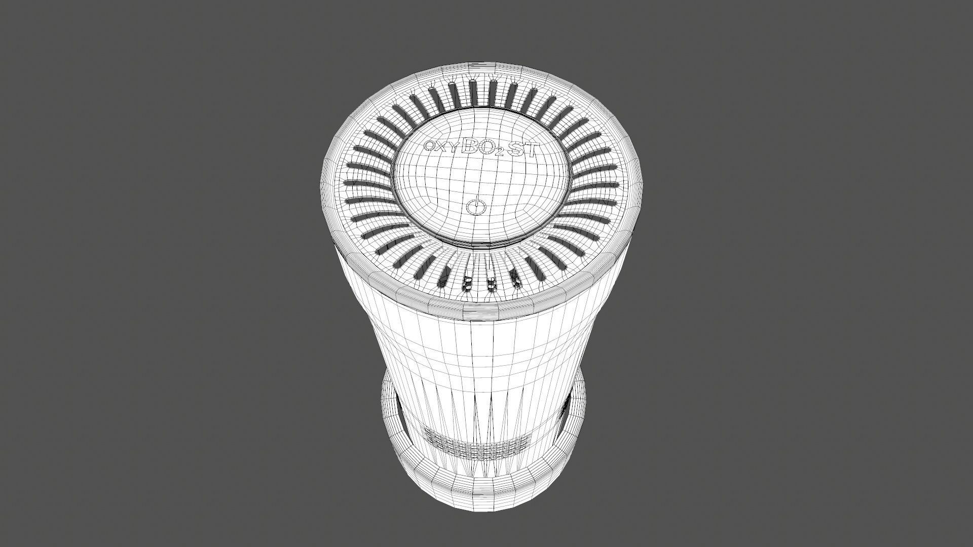 Air Purifier Low-poly 3D model_9