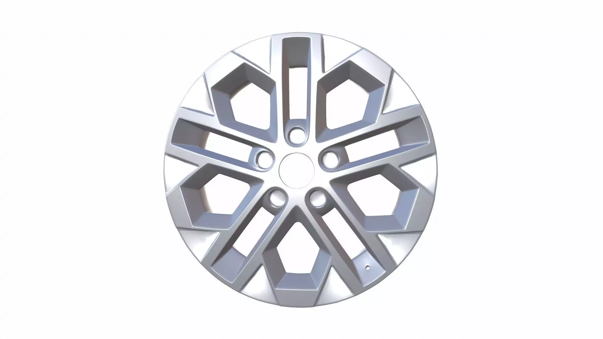 Alloy Wheel Low-poly 3D model_0