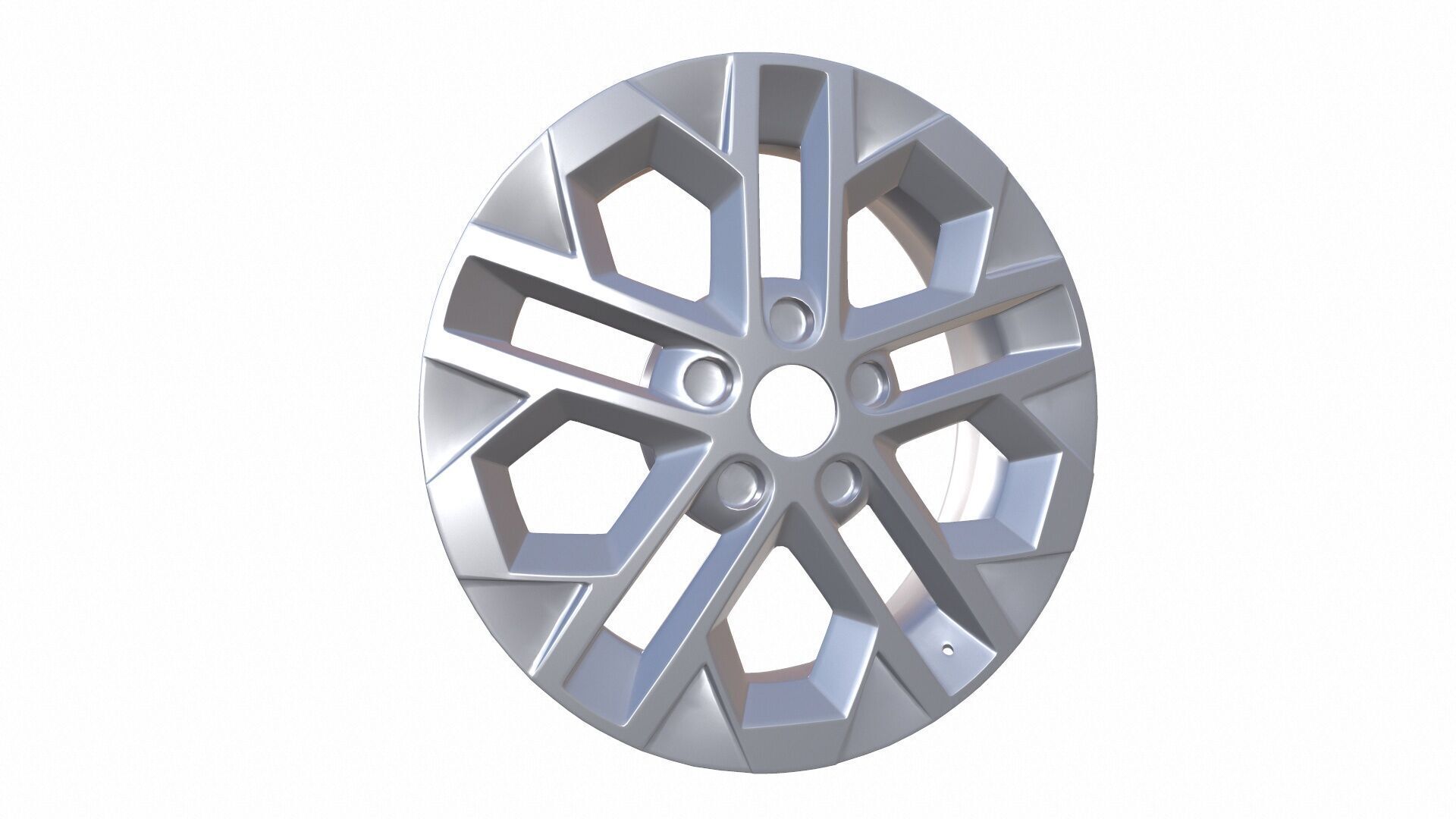 Alloy Wheel Low-poly 3D model_3
