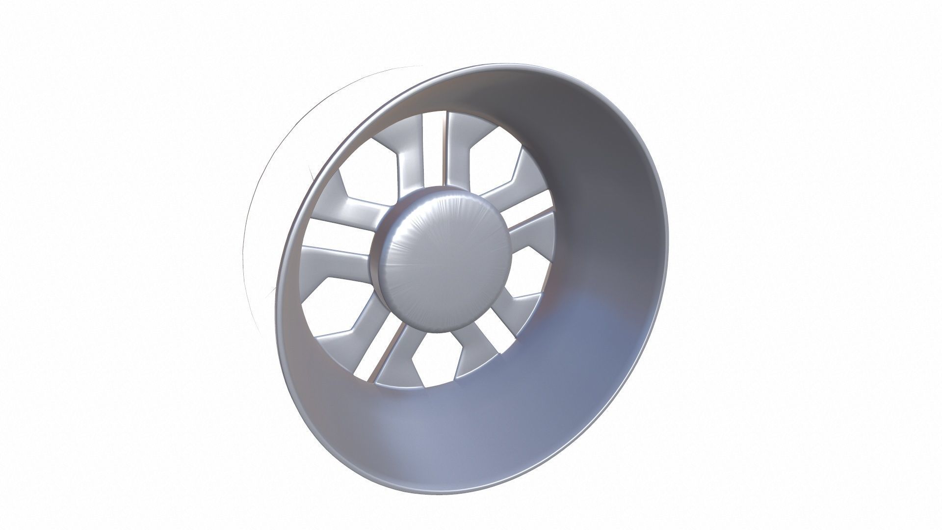 Alloy Wheel Low-poly 3D model_5