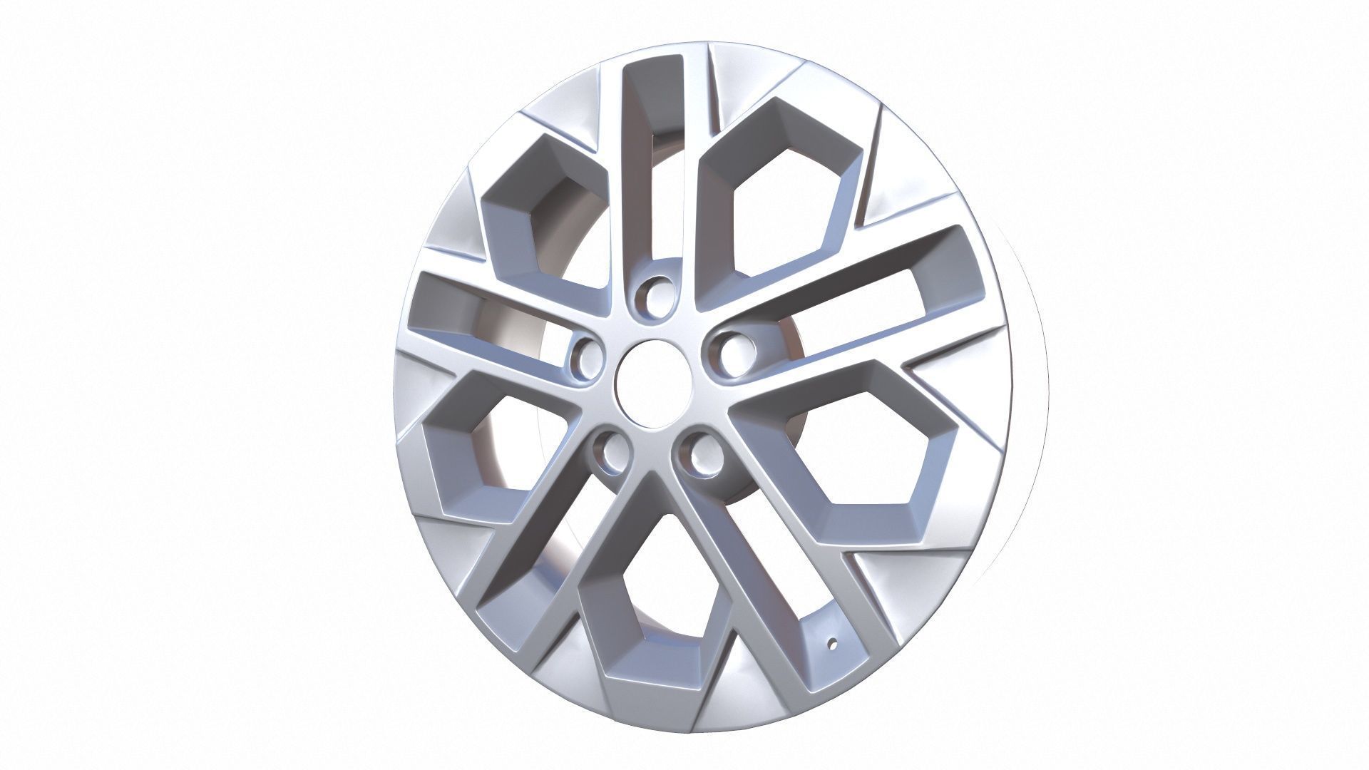 Alloy Wheel Low-poly 3D model_2