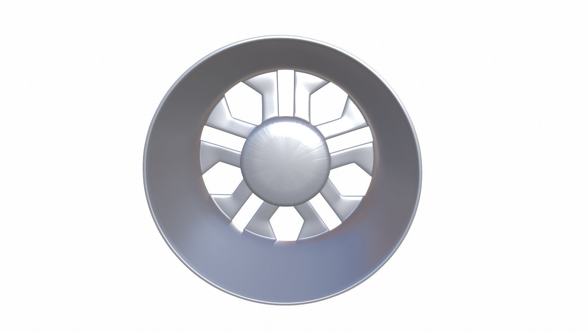 Alloy Wheel Low-poly 3D model_4