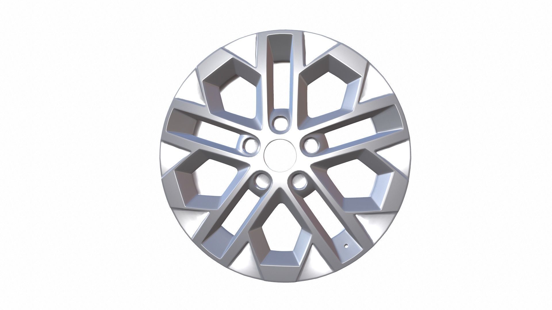 Alloy Wheel Low-poly 3D model_7