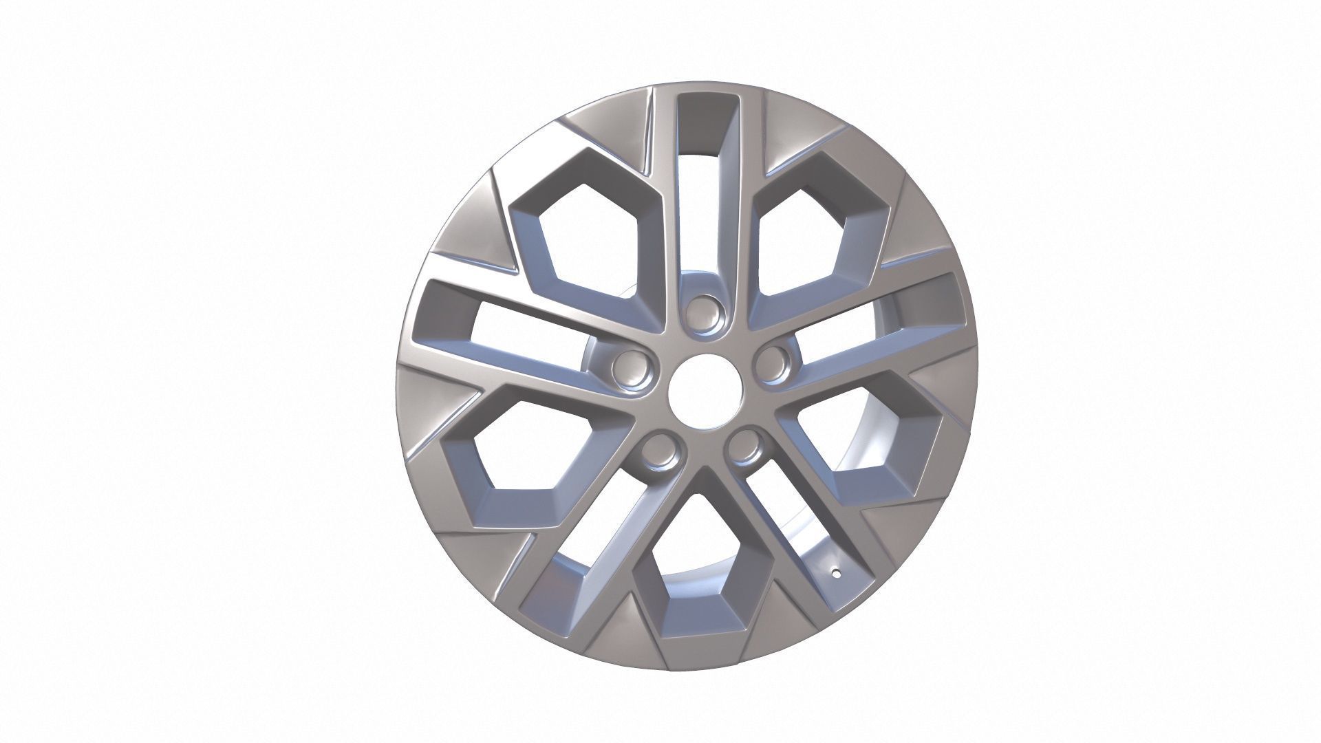 Alloy Wheel Low-poly 3D model_6