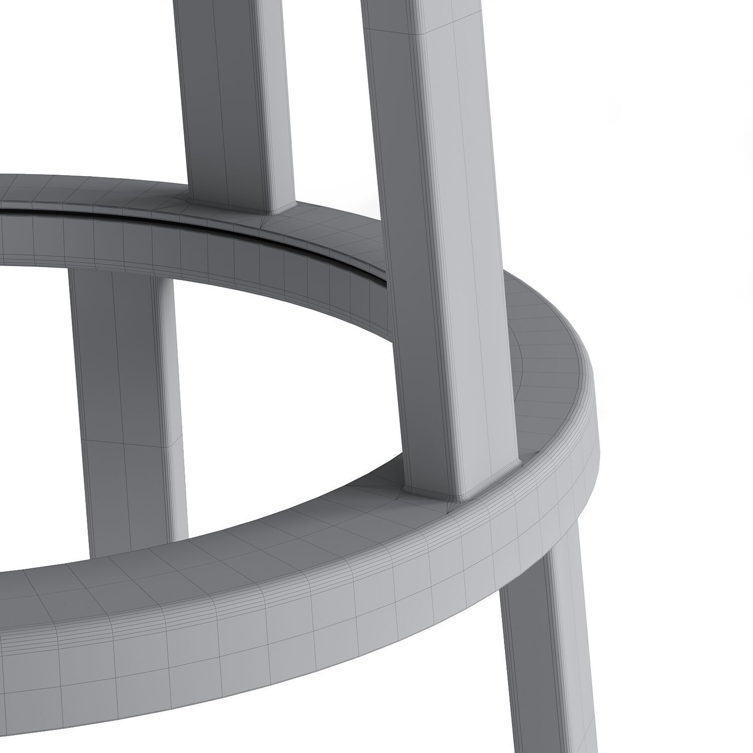 HAY Revolver Bar Stool 3D model_4