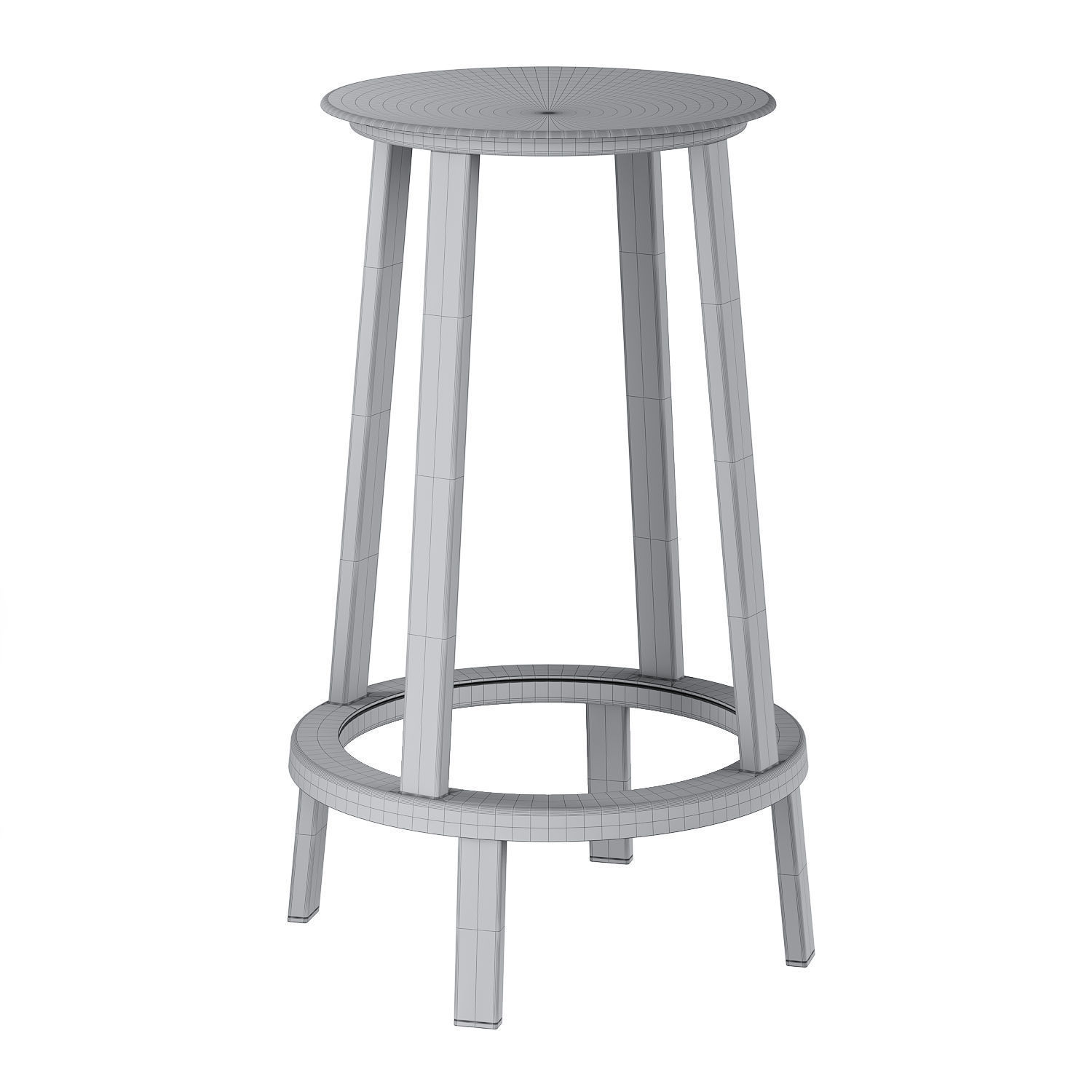 HAY Revolver Bar Stool 3D model_2