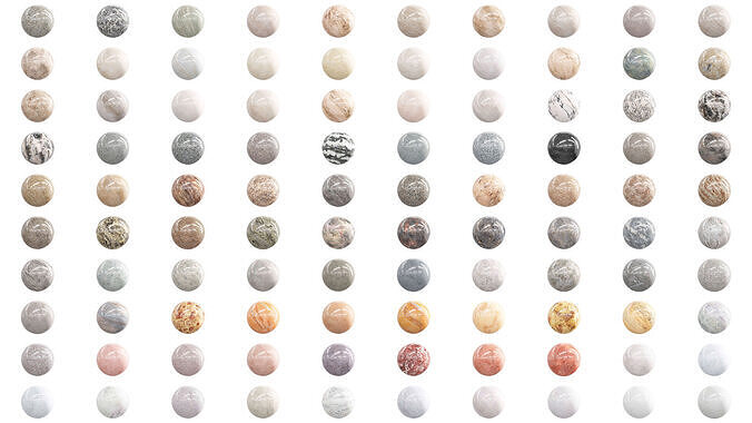 100 Marble Collection PBR Textures Pack Texture