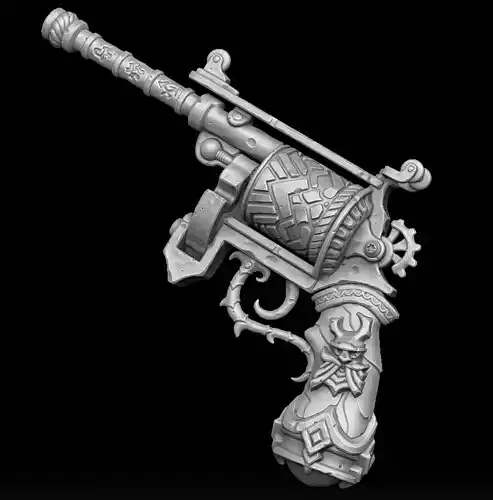 Dwarf revolver 3d print 3D print model
