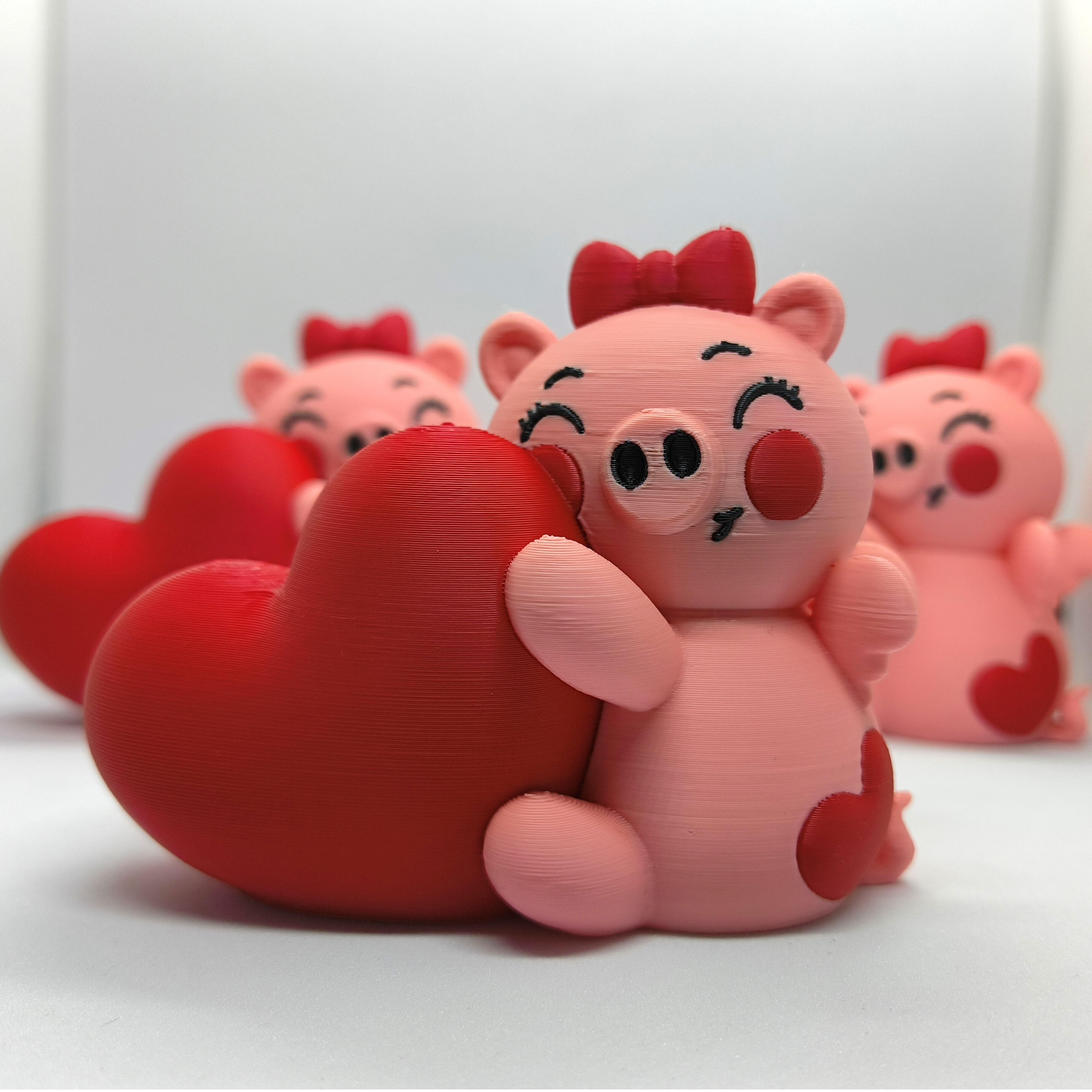 Valentines Special - Kawaii Pig 3D print model_4