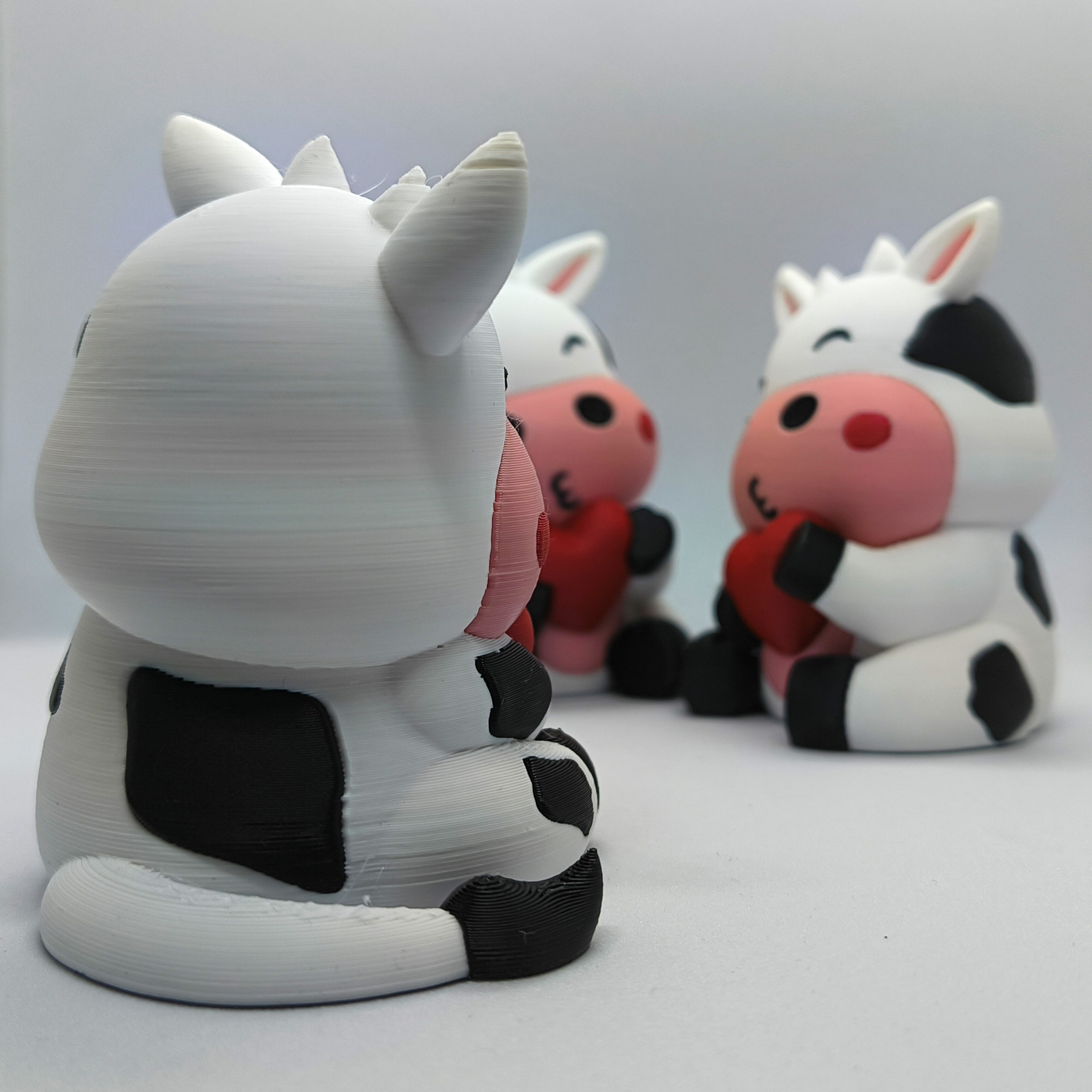 Valentines Special - Kawaii Cow 3D print model_6