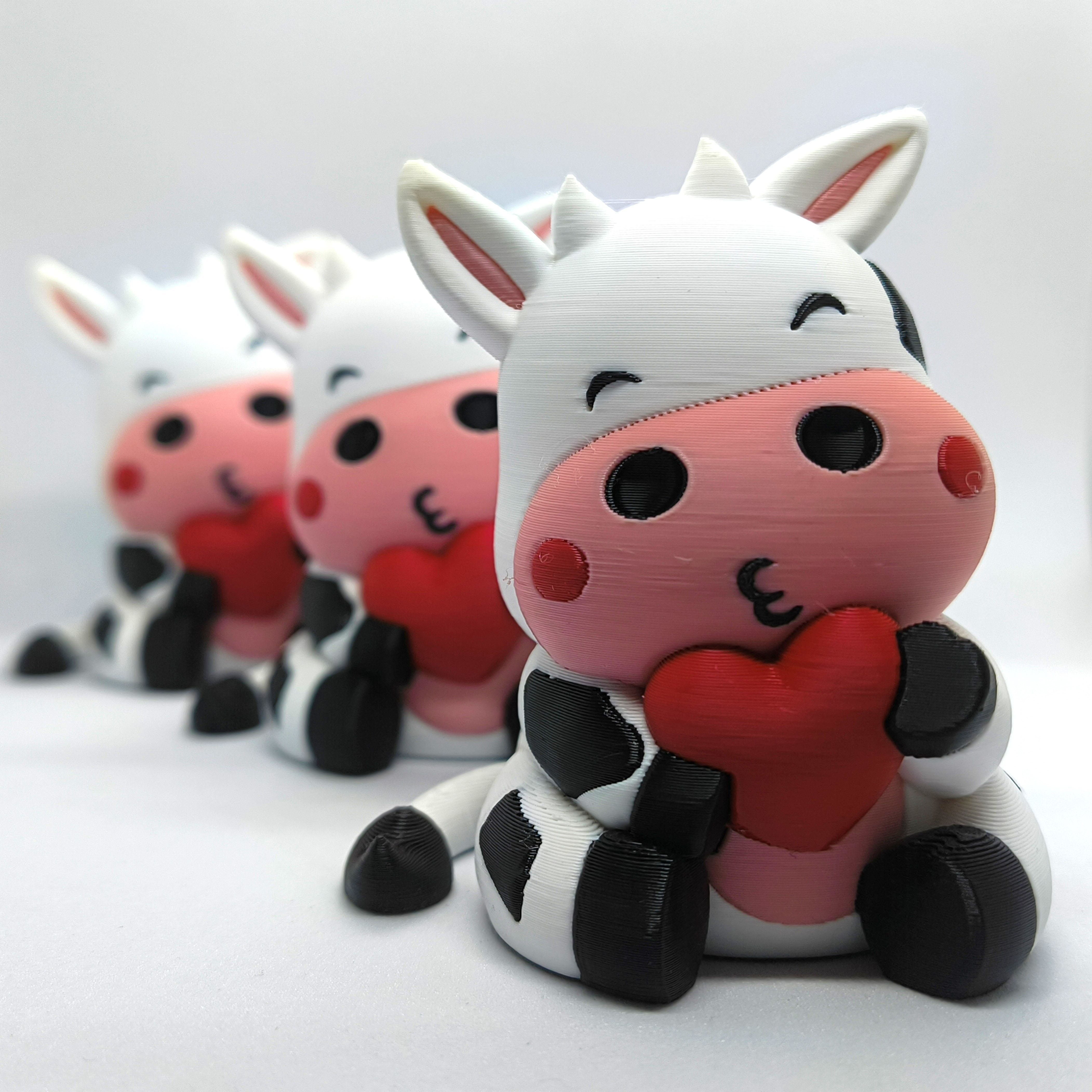 Valentines Special - Kawaii Cow 3D print model_4
