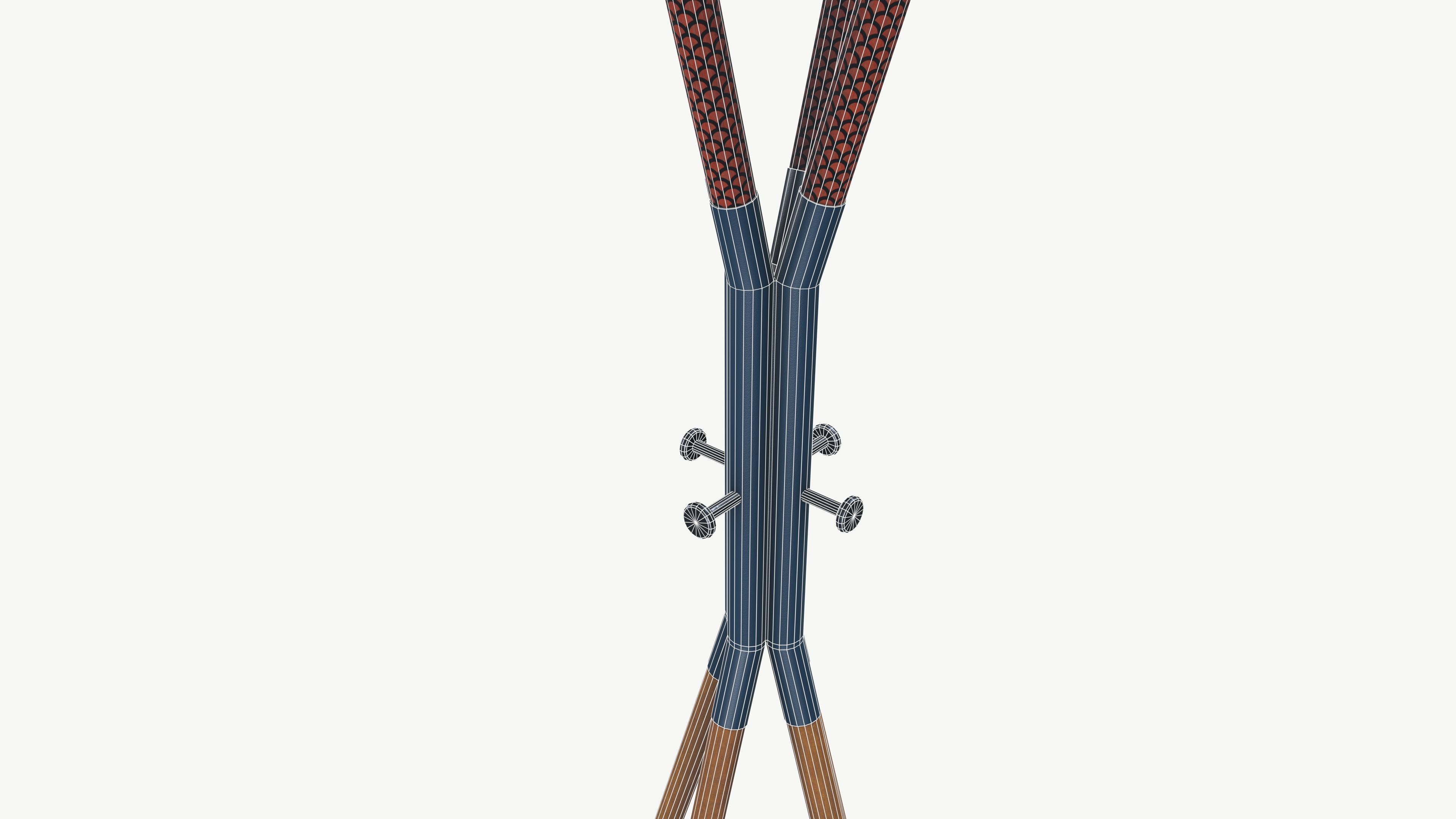 Coat Rack Low-poly 3D model_9