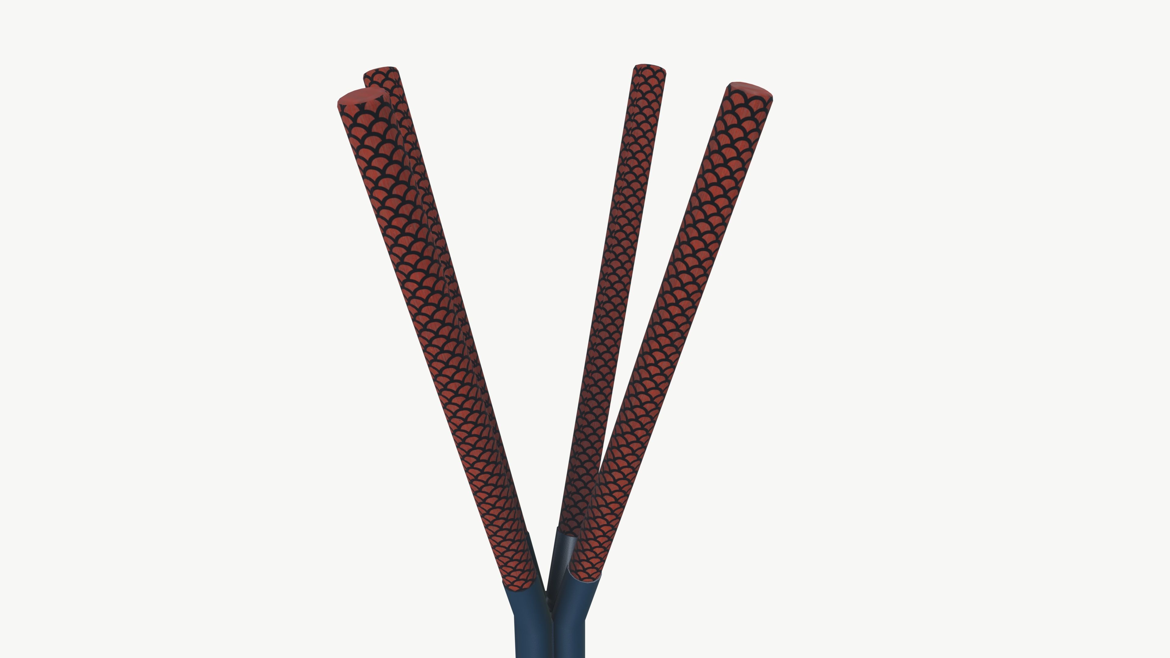 Coat Rack Low-poly 3D model_5