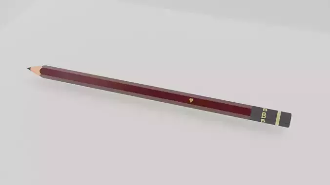 Japanese pencil 3D model