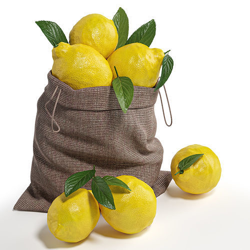lemon pack 3D model 2