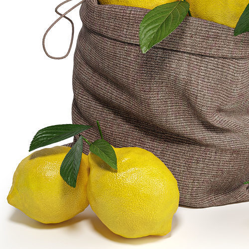 lemon pack 3D model 4