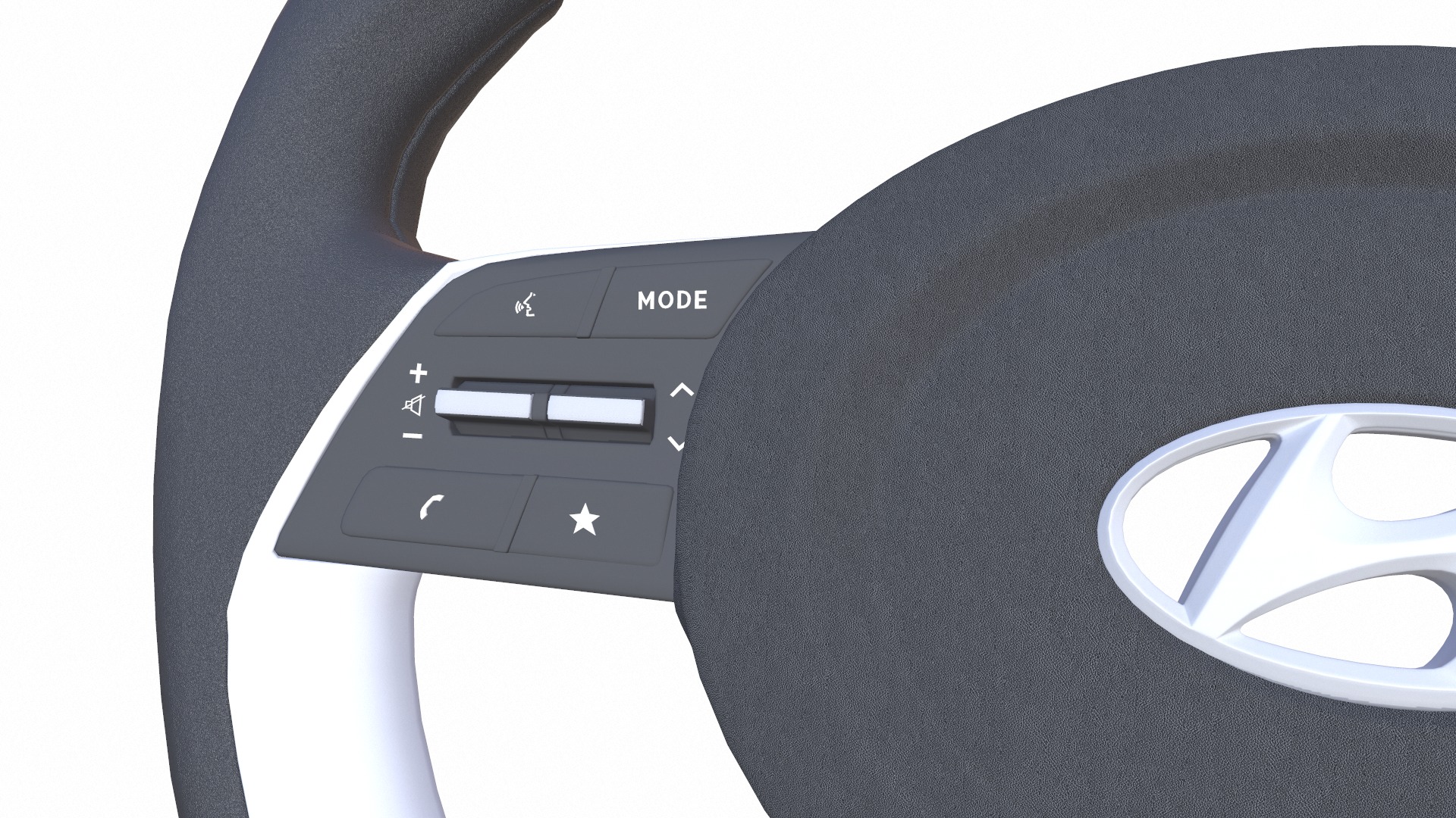 Car Steering Wheel Low-poly 3D model_6