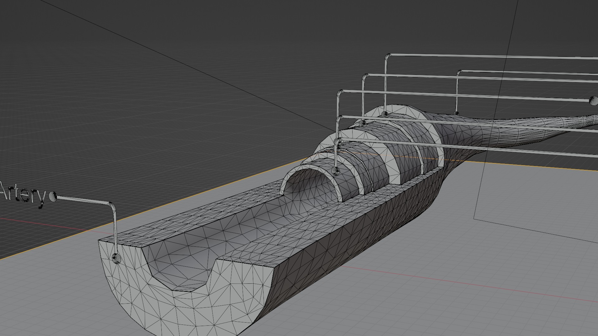 3D Printable Blood Vessels Model - Fully Textured for Education 3D print model_8