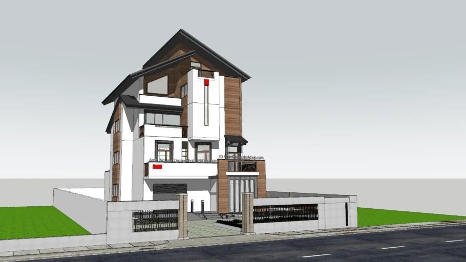 16 3D SketchUp models of luxury houses and apartments 3D model_6