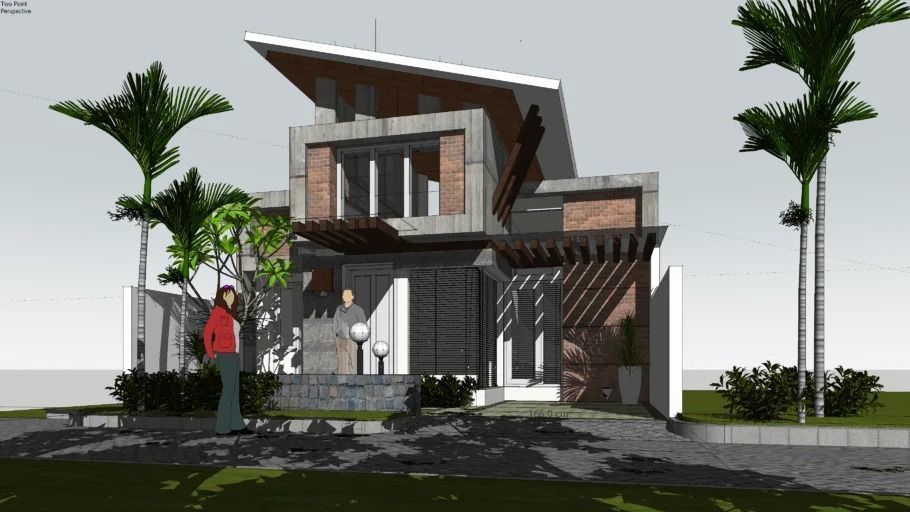 16 3D SketchUp models of luxury houses and apartments 3D model_8