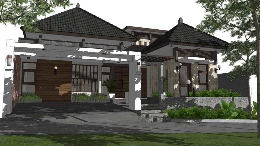 16 3D SketchUp models of luxury houses and apartments 3D model_7