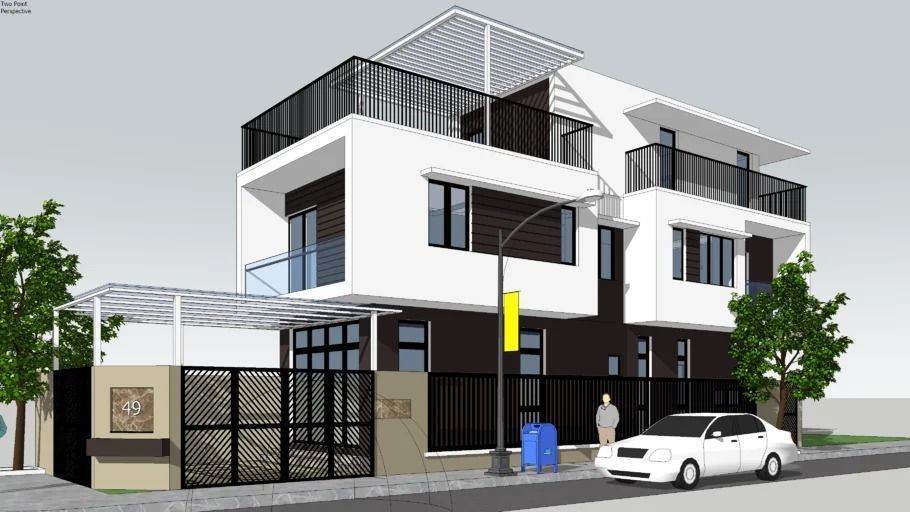 16 3D SketchUp models of luxury houses and apartments 3D model_9