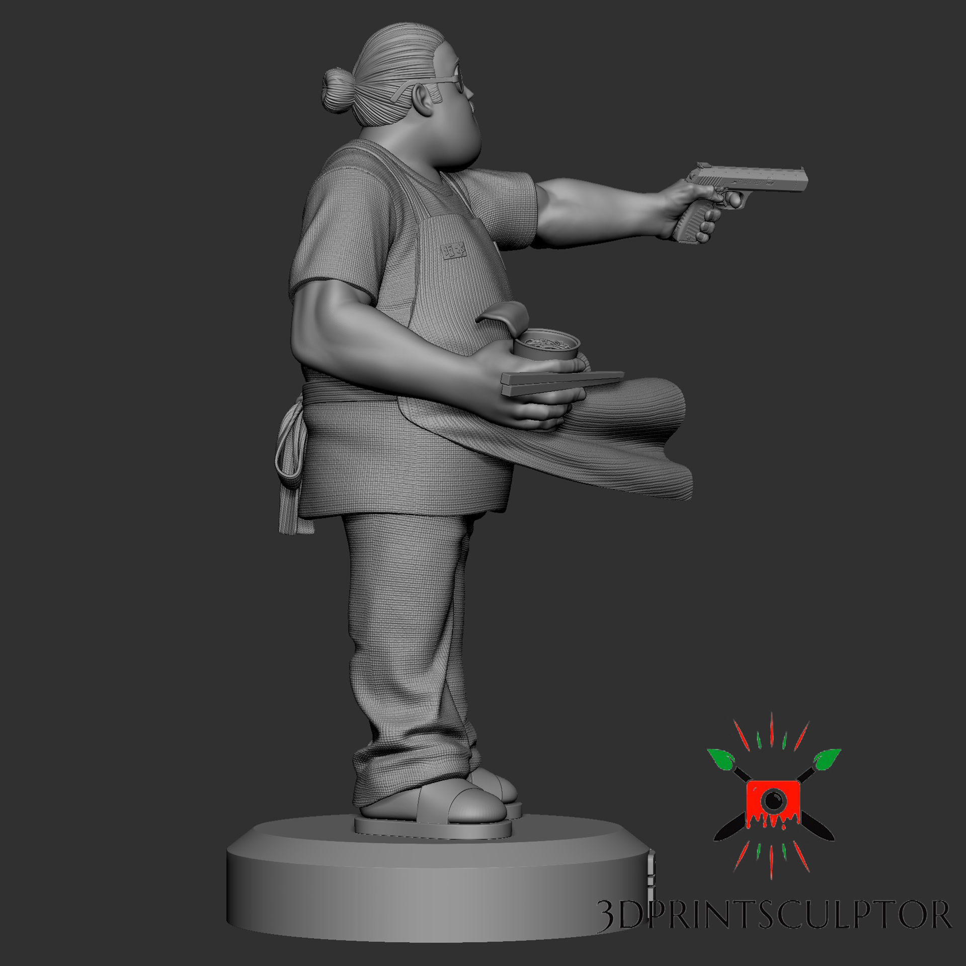 SAKAMOTO DAYS - TARO SAKAMOTO POSE 2 FAN ART 3D print model_3