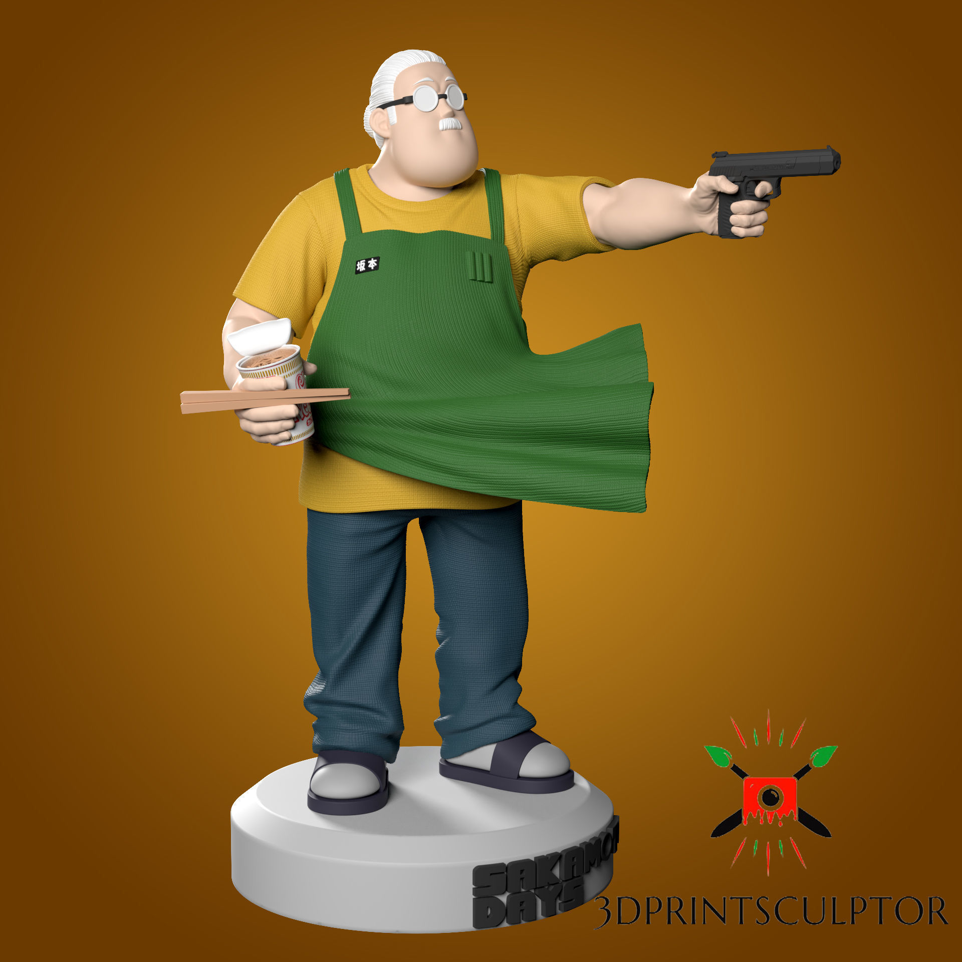 SAKAMOTO DAYS - TARO SAKAMOTO POSE 2 FAN ART 3D print model_1